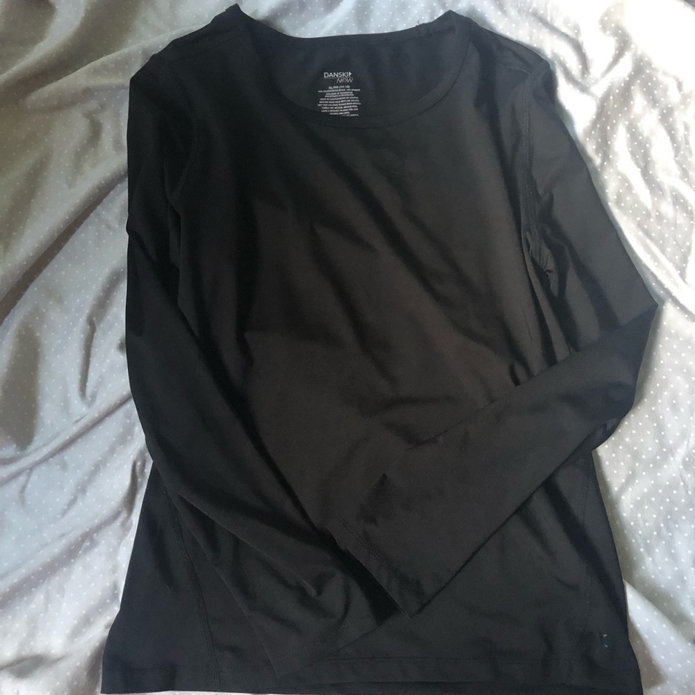 silky black long sleeve